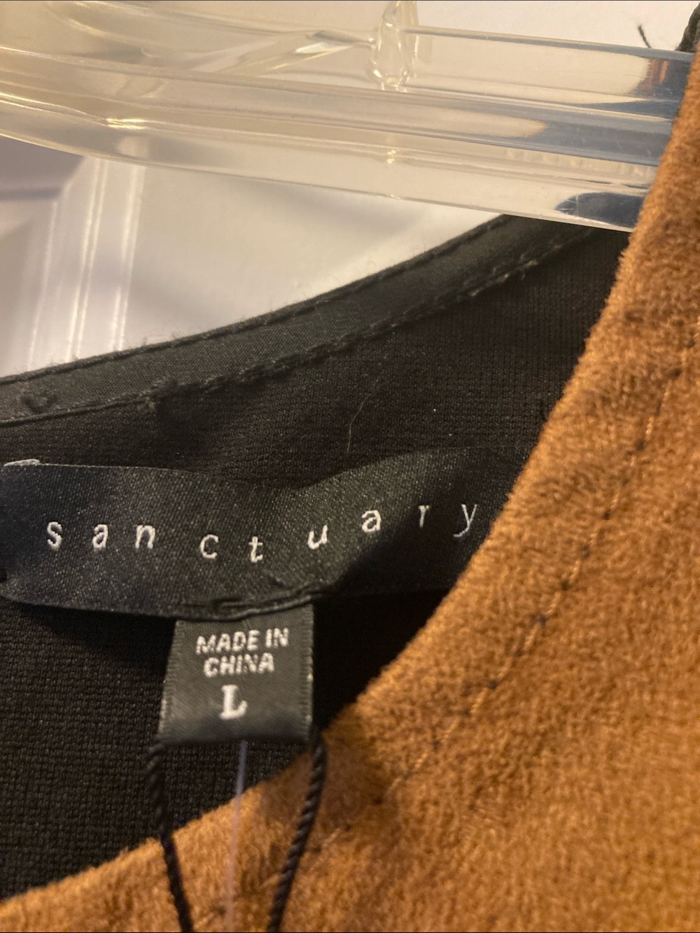 Sanctuary Maple Brown Suede-Look Dress - Picture 5 of 6